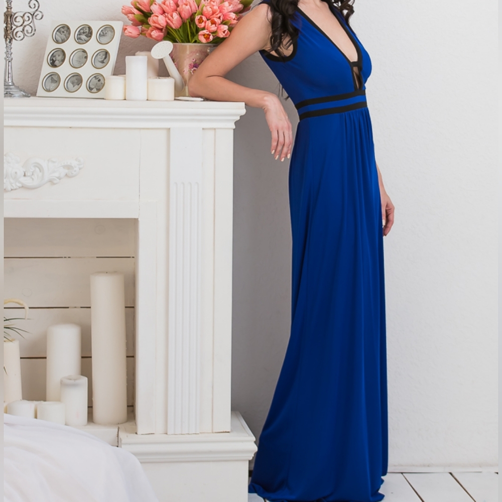 BCBGMAXAZRIA Blue Maxi dress XXS